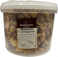 PUGLIALIM.SECCHIO KG.3 QUADROTTI FORMAGGIO E SPECK